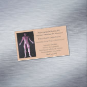 Oranje therapie Chiropractie Medisch Magnetisch Visitekaartje (Voorbeeld)