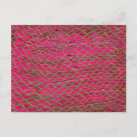 Oranje threads made green with envy briefkaart (Voorkant)