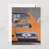 Oranje Thunder Briefkaart (Voorkant / Achterkant)