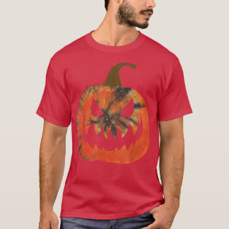 Oranje Tie Dye Pumpkin Jack O Lantern Hwe T-shirt