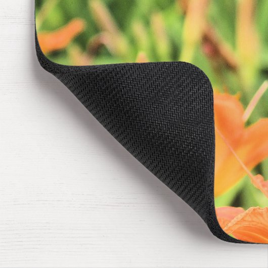 Oranje Tiger Lilies Mousepad Muismat (Hoek)