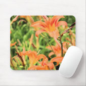 Oranje Tiger Lilies Mousepad Muismat (Met muis)