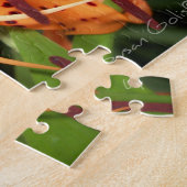 Oranje Tiger Lily Flower Jigzaag Puzzle Legpuzzel (Zijkant)