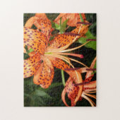 Oranje Tiger Lily Flower Jigzaag Puzzle Legpuzzel (Verticaal)