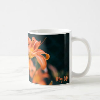 Oranje Tiger Lily Flower Photo Mok