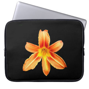 Oranje Tiger Lily Laptop Hoesje Sleeve