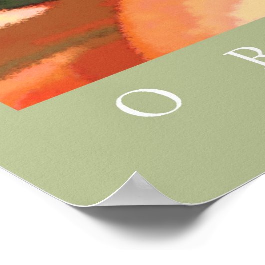 Oranje Tiger Lily Print (Hoek)