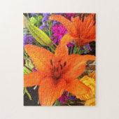 Oranje Tiger Lily Puzzle Legpuzzel (Verticaal)