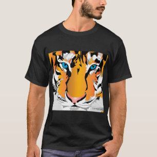 ORANJE TIGER MANNEN BASIC BLACK T SHIRT