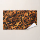 Oranje Tiger Stripes Trendy Metallic look Bad Handdoek (Handdoek)