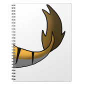 Oranje tijger/dragon Hybrid Tail Notitieboek (Voorkant)