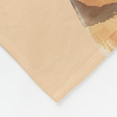 Oranje Tijger Fleece Deken (Hoek)