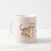 Oranje Tijger Koffiemok (Voorkant links)