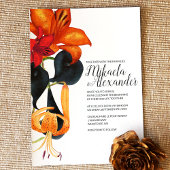 Oranje tijger lelies marineblauw magenta val bruil kaart