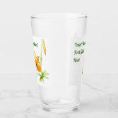 Oranje tijger Lily Gepersonaliseerd Glas (Rechts)