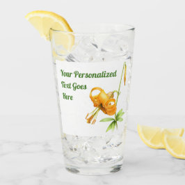 Oranje tijger Lily Gepersonaliseerd Glas
