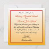 Oranje tijger Lily - Lilies Wedding Invitations Kaart (Achterkant)