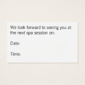 Oranje tijger Lily sluit foto's aan Visitekaartjes (Achterkant)