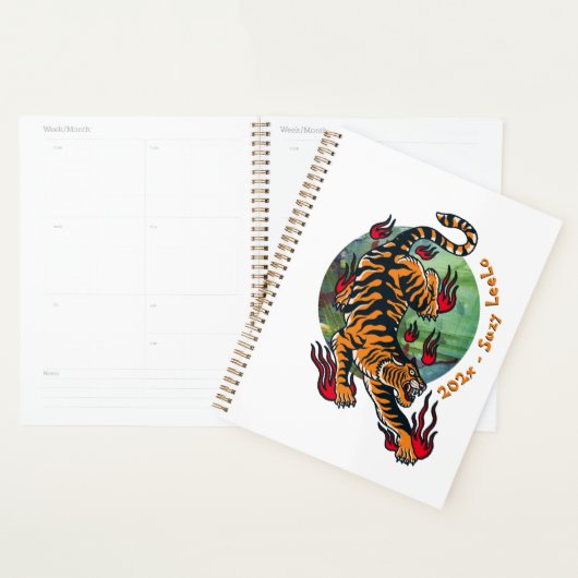Oranje tijger planner (Display)
