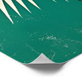 oranje tijger poster (Hoek)