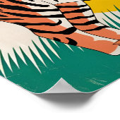 oranje tijger poster (Hoek)