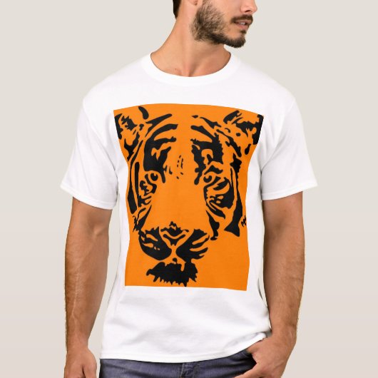 oranje tijger t-shirt (Voorkant)