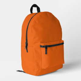 Oranje tijger, vaste kleur bedrukte rugzak