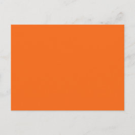 Oranje tijger, vaste kleur briefkaart