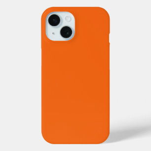 Oranje tijger, vaste kleur iPhone 15 case