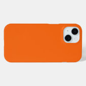 Oranje tijger, vaste kleur Case-Mate iPhone case (Achterkant (horizontaal))