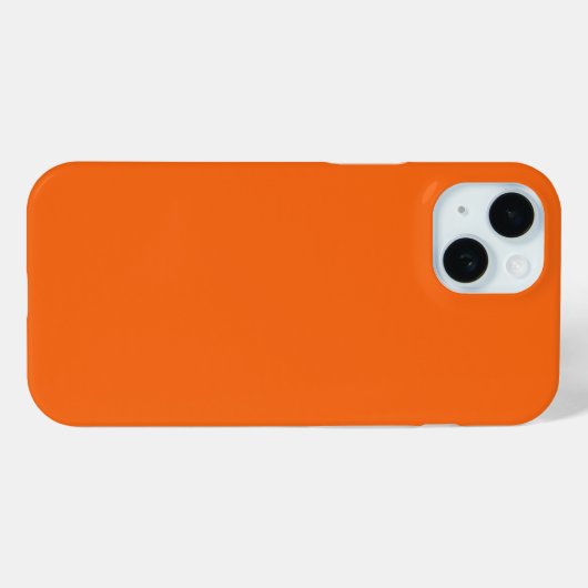 Oranje tijger, vaste kleur Case-Mate iPhone case (Achterkant (horizontaal))