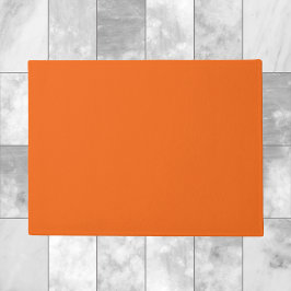 Oranje tijger, vaste kleur deurmat