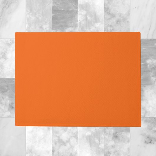 Oranje tijger, vaste kleur deurmat
