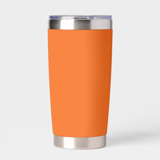 Oranje tijger, vaste kleur geïsoleerde drinkbeker (Voorkant)