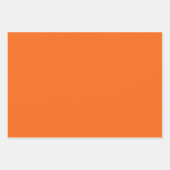 Oranje tijger, vaste kleur inpakpapier vel (Voorkant 3)