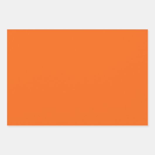 Oranje tijger, vaste kleur inpakpapier vel (Voorkant)