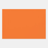 Oranje tijger, vaste kleur inpakpapier vel (Voorkant 2)