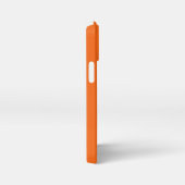 Oranje tijger, vaste kleur iPhone hoesje (Rechterkant)