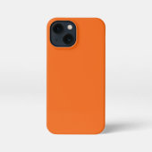 Oranje tijger, vaste kleur iPhone hoesje (Achterkant)