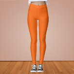 Oranje tijger, vaste kleur leggings<br><div class="desc">Oranje Tiger Solid kleur. Deze gedurfde en energieke tint vangt de geest van levendigheid en opwinding. Het is een intens, bijna elektrisch sinaasappel met precies de juiste hoeveelheid warmte en helderheid. De stoutmoedigheid maakt het een opvallende kleur die zeker de aandacht trekt. Deze dynamische tint werkt prachtig met een breed...</div>