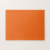 Oranje tijger, vaste kleur legpuzzel (Horizontaal)