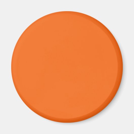 Oranje tijger, vaste kleur magneet (Voorkant)