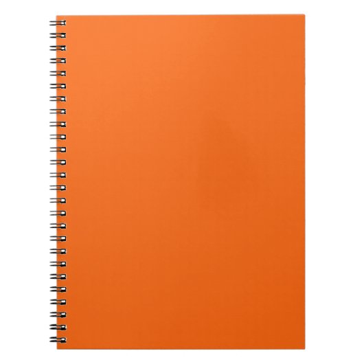 Oranje tijger, vaste kleur notitieboek (Voorkant)