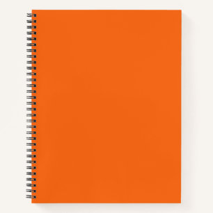 Oranje tijger, vaste kleur notitieboek