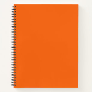 Oranje tijger, vaste kleur notitieboek