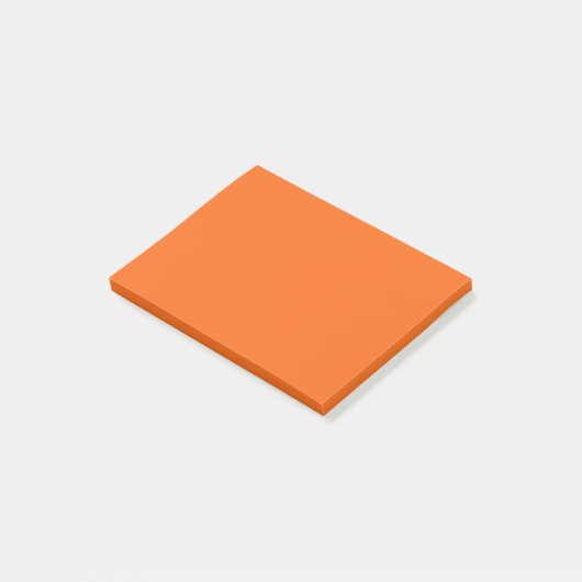 Oranje tijger, vaste kleur post-it® notes (Schuin)