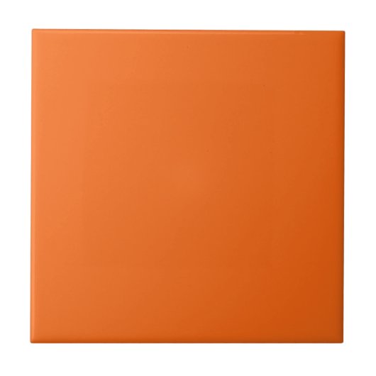 Oranje tijger, vaste kleur tegeltje (Voorkant)