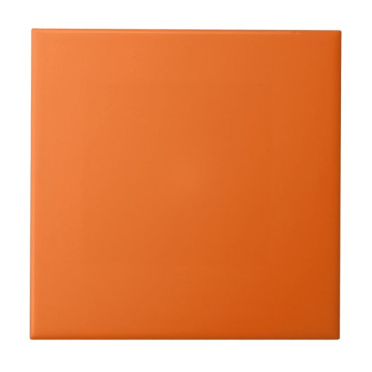Oranje tijger, vaste kleur tegeltje (Voorkant)