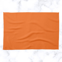 Oranje tijger, vaste kleur theedoek