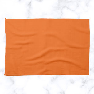 Oranje tijger, vaste kleur theedoek
